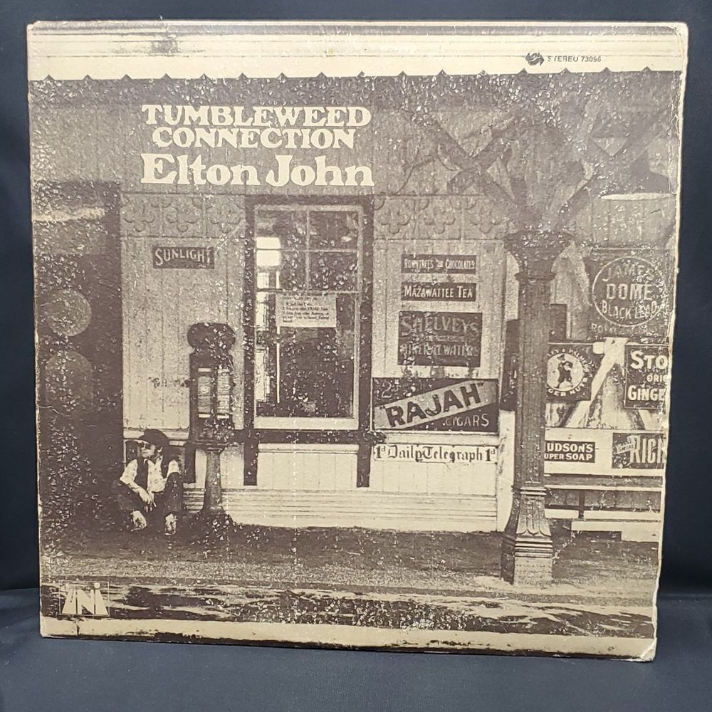 1970's Elton John Tumbleweed Connection LP Record Album Vinyl with Insert